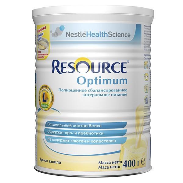 Пищевой продукт Оптимум, Resource, 400 гр., ж/б