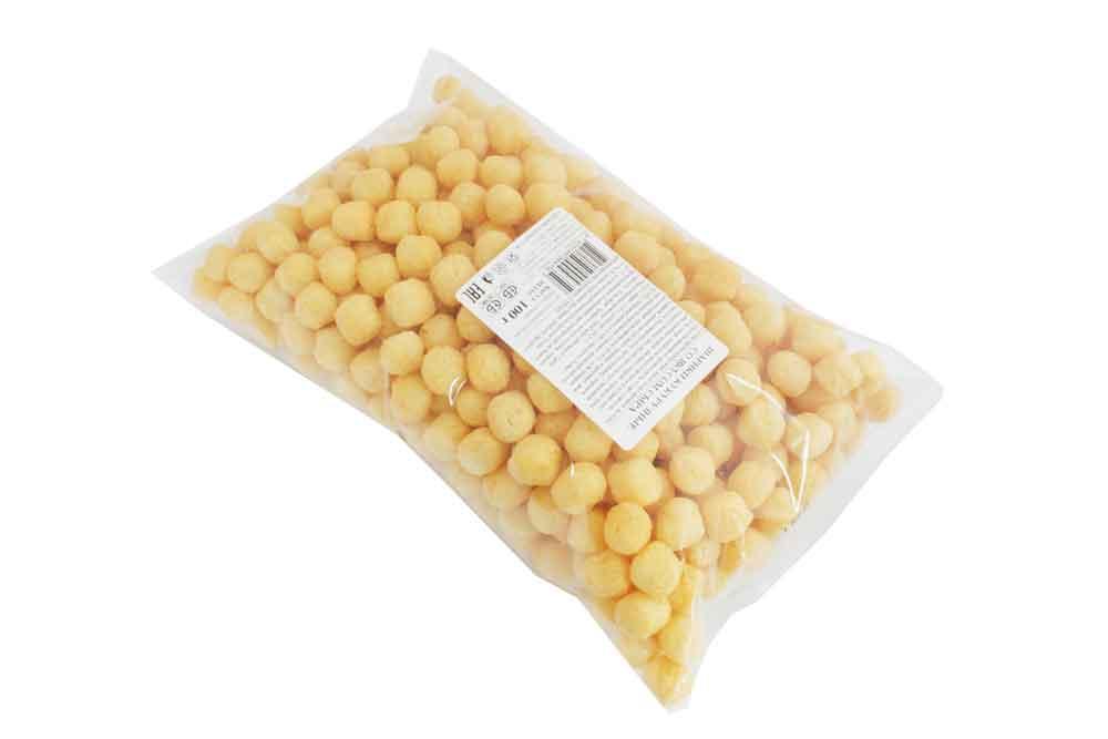 Шарики кукурузные Штурвал со вкусом краба 150 гр., флоу-пак