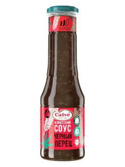 Cоус азиатский черный перец Calve, 310 гр., бутылка