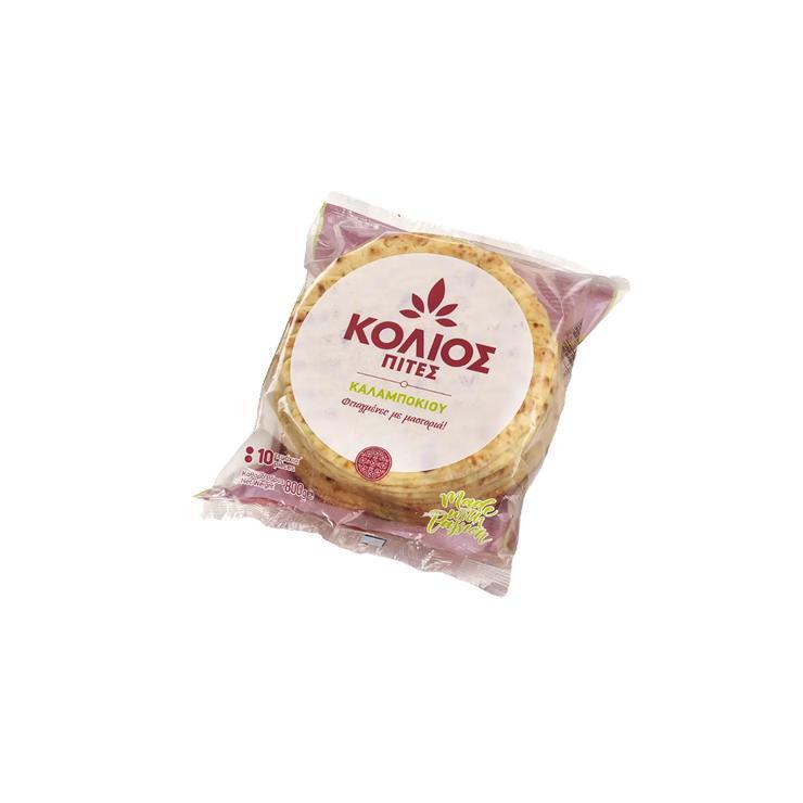 Пита Kolios греческая кукурузная замороженная 10 шт. 80 гр., флоу-пак