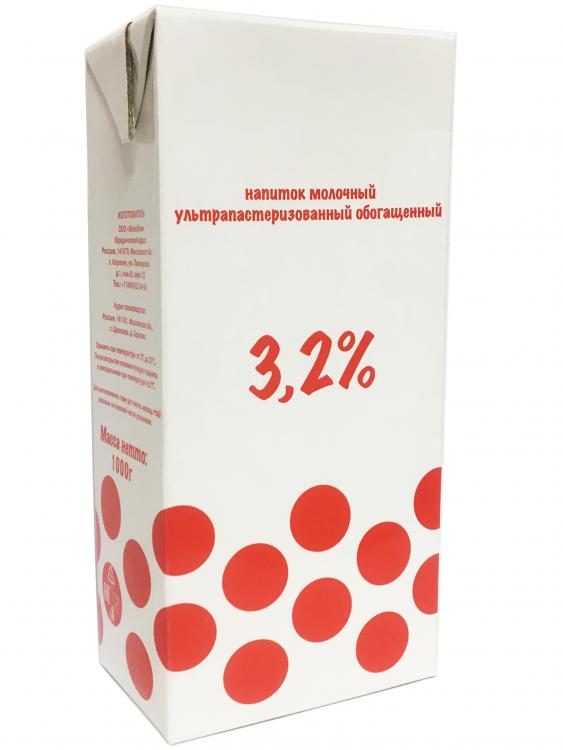 Напиток Горошек молокосодержащий ультрапастеризованный 3,2% 1 л., тетра-пак