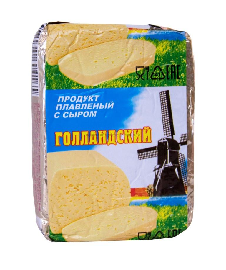 Продукт сырный Деревенский сыр Голландец плавленый 50%, 70 гр., обертка