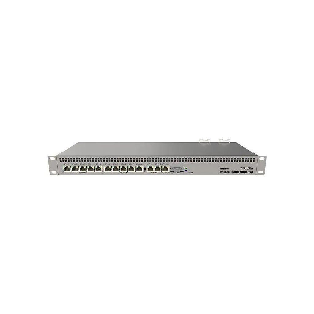 Роутер MIKROTIK RB1100AHx4 Dude Edition, 13 LAN, серый [rb1100dx4]