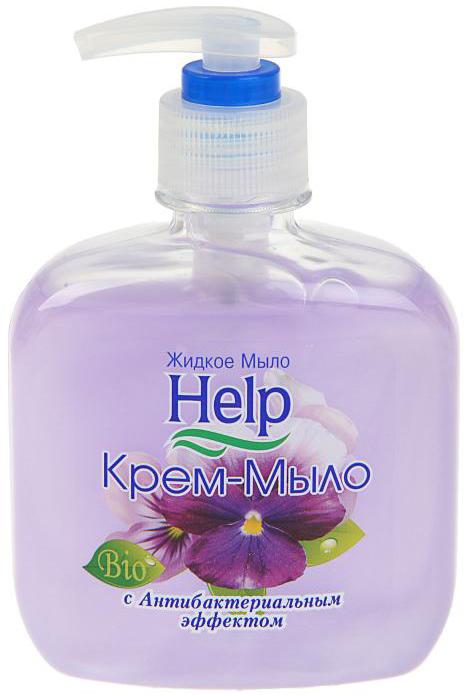 Крем-мыло жидкое Help с антибактериальным эффектом 300 мл., флакон с дозатором