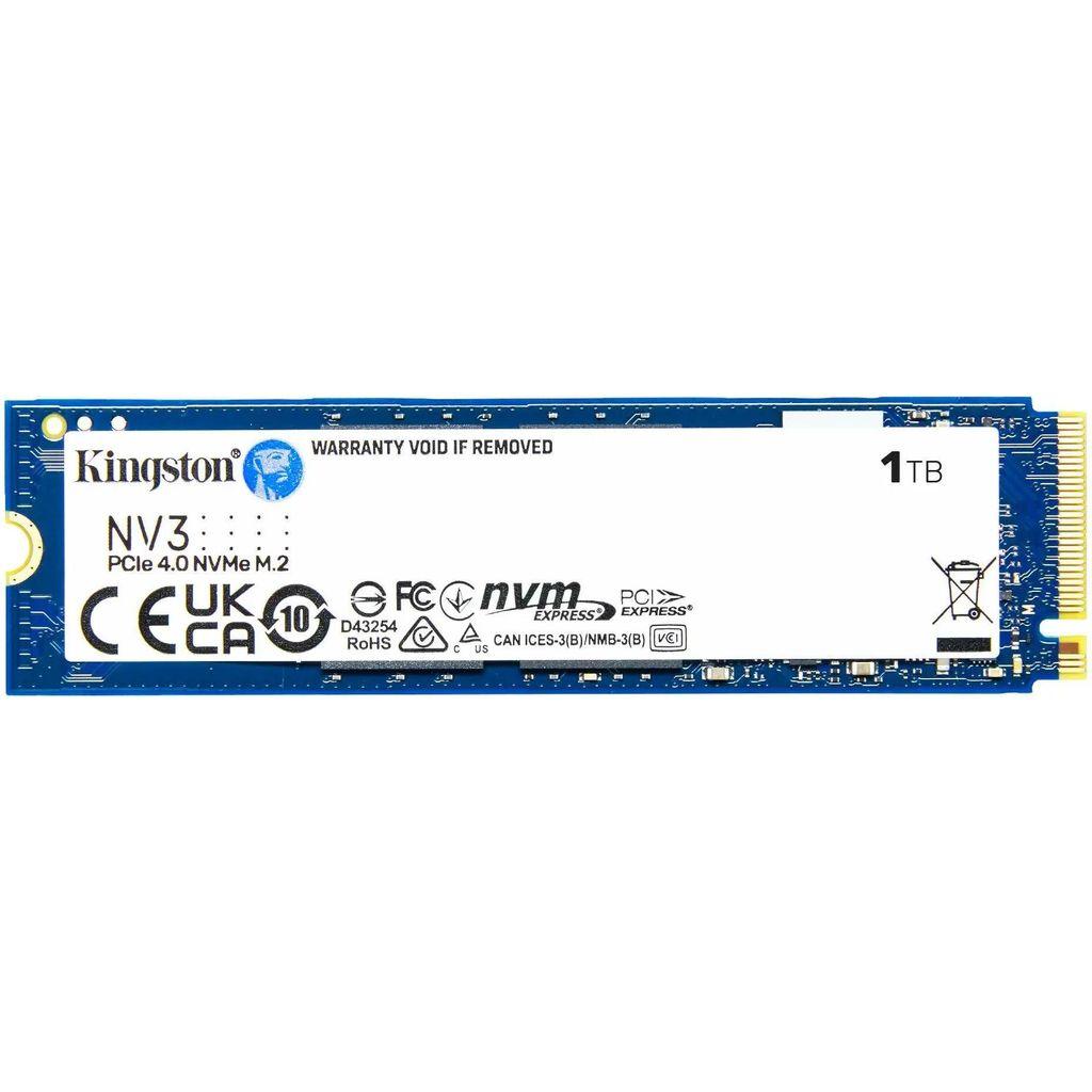1ТБ SSD накопитель Kingston NV3 SNV3S/1000G M.2 2280, PCIe 4.0 x4, NVMe, M.2