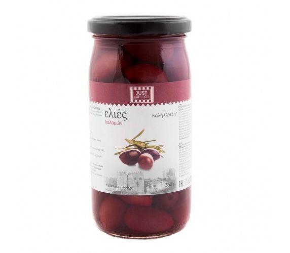 Маслины Just Greece Каламата, 360 гр., картон