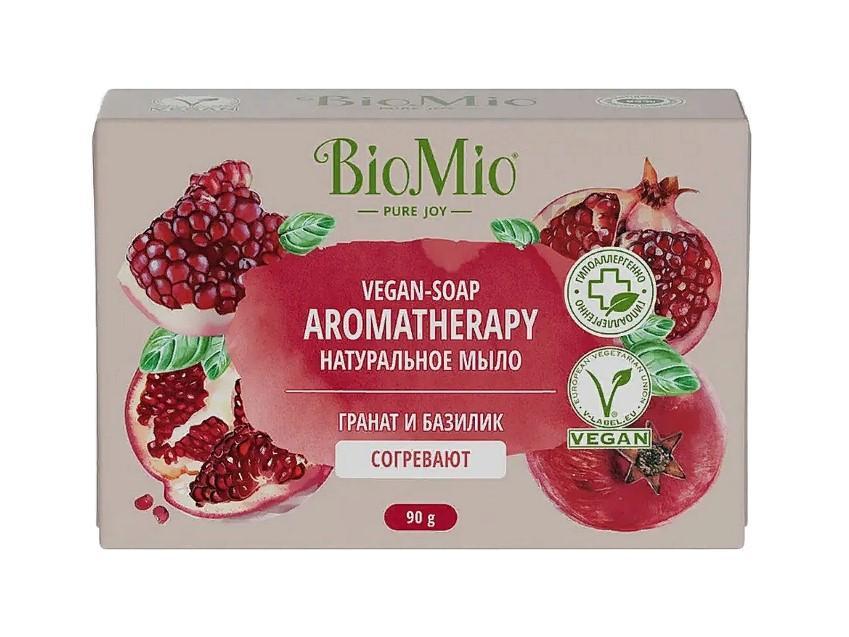 Мыло BioMio aromatherapy Гранат и базилик натуральное 90 гр., картон