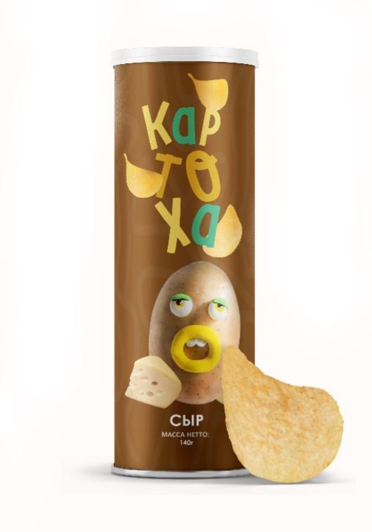 Чипсы Картоха сыр 140 гр., туба
