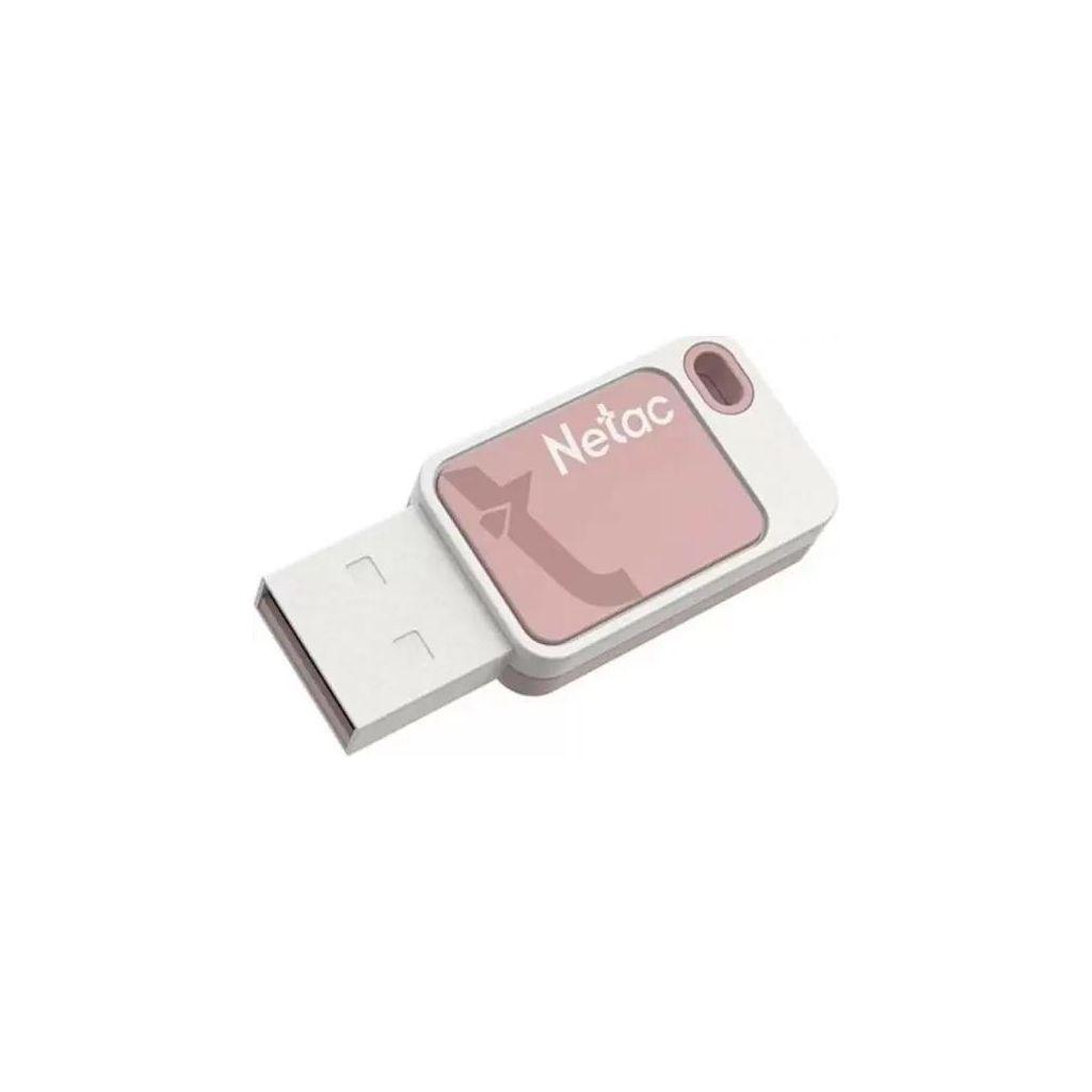Флешка USB NETAC UA31 8ГБ, USB2.0, розовый [nt03ua31n-008g-20pk]