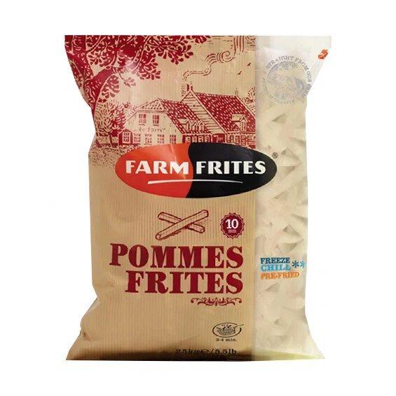 Картофель фри 10 мм Farm Frites 2,5 кг., флоу-пак