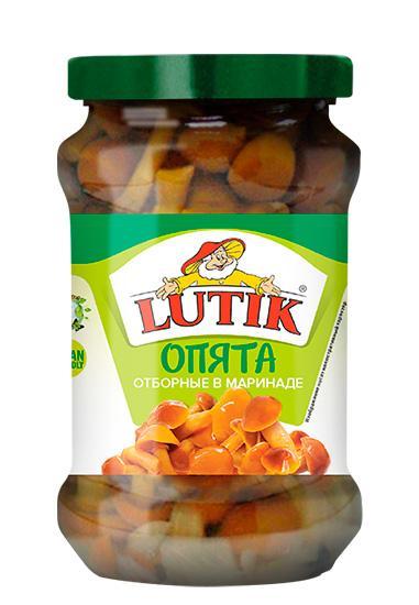 Грибы Lutik Отборные Опята в маринаде, 314 гр., стекло