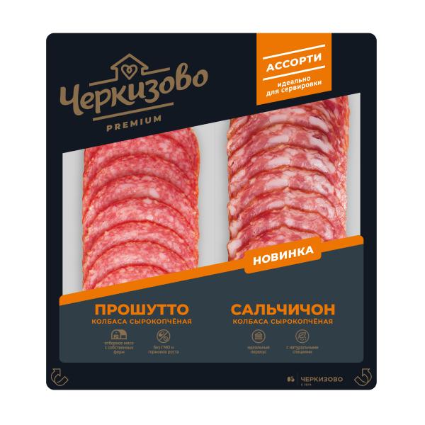Ассорти Черкизово сальчичон и прошутто с/к нар., 100 гр., в/у