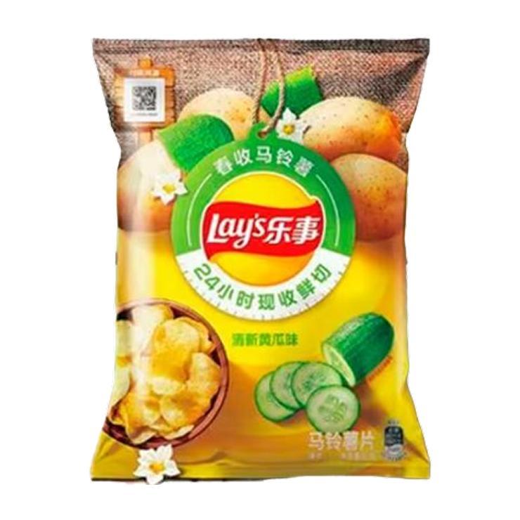 Чипсы Lay's свежий оугрец 60 гр., флоу-пак