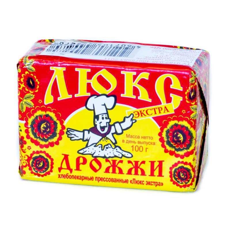Дрожжи Люкс Экстра прессованные, 100 гр., бумажная упаковка
