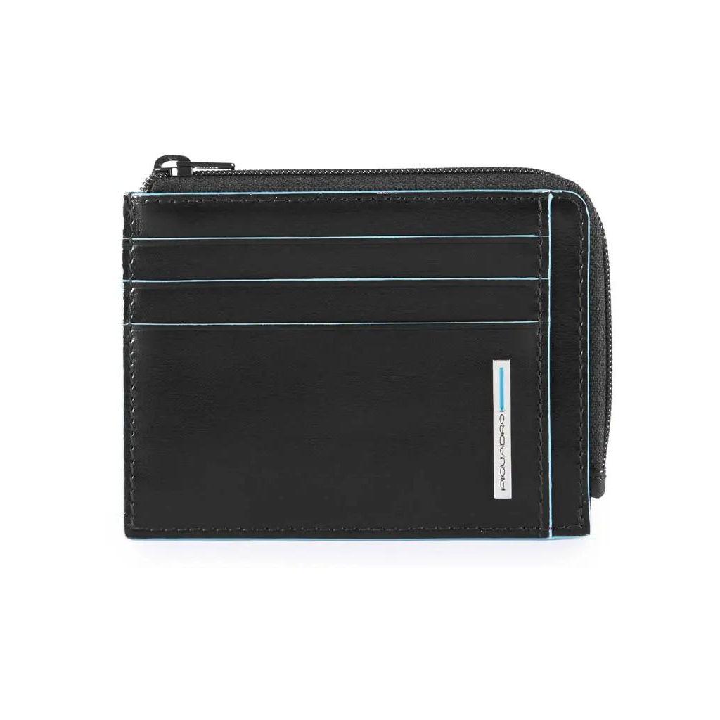 Чехол для кредитных карт PIQUADRO Blue Square PP4822B2R/N, кожа натуральная, черный