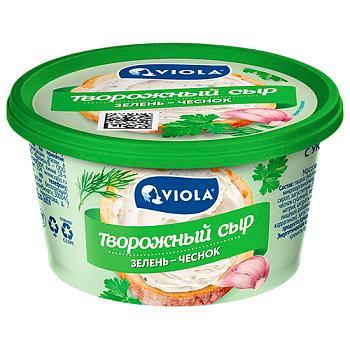 Сыр творожный Viola c укропом, чесноком и петрушкой 66% 140 гр., ПЭТ