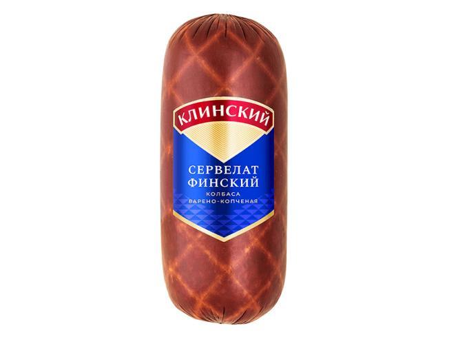 Сервелат Клинский МК Финский в/к срез 290 гр., вакуум