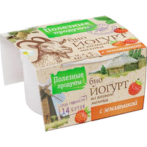 БиоЙогурт Kozilakt из козьего молока м.д.ж. 3,0-4,5%, земляника, Сернурский сырзавод, 100 гр, ПЭТ
