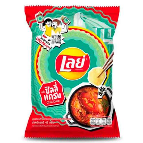 Чипсы Lay's Chili Crab Flavor 43 гр., флоу-пак