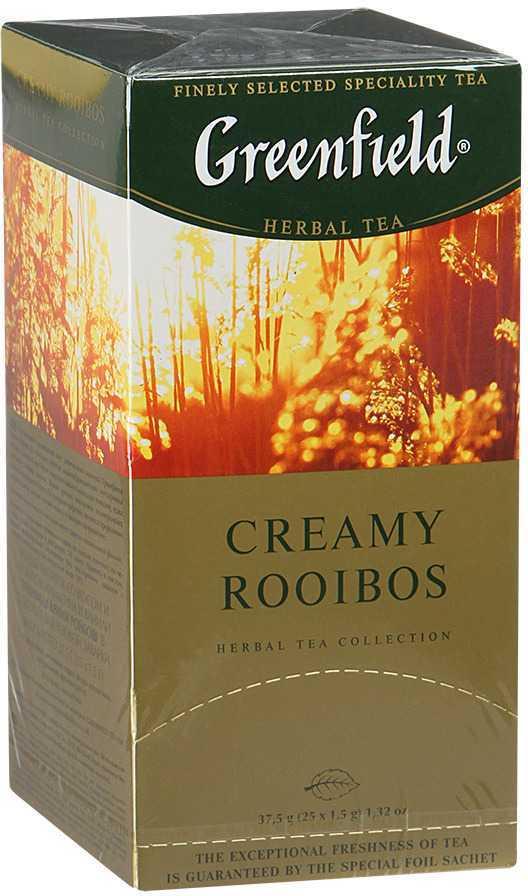 Чай Greenfield Creamy Rooibos травяной 25 пакетиков, 37.5 гр., картон