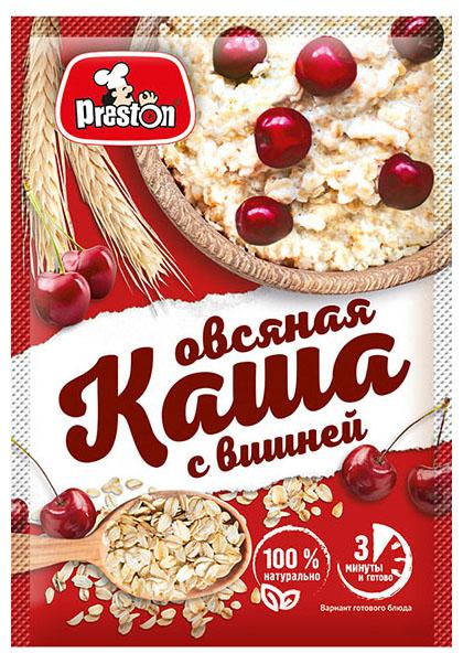 Каша Preston овсяная быстрого приготовления с вишней 27 гр., саше