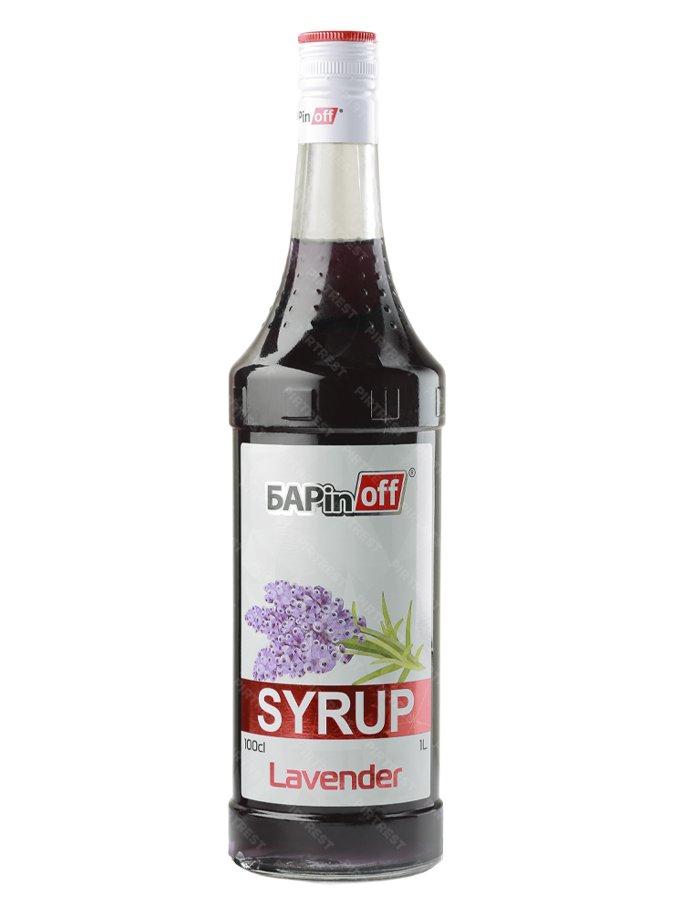 Сироп Барinoff лаванда, 1 л., стекло