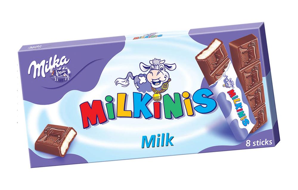 Батончик шоколадный Milka Nussini Milkinis stick's 87.5 гр., картон