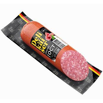 Колбаса варено-копченая Delikaiser Сервелат ГОСТ 300 гр., в/у