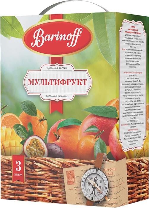 Напиток сокосодержащий Barinoff мультифруктовый 3 л., тетра-пак