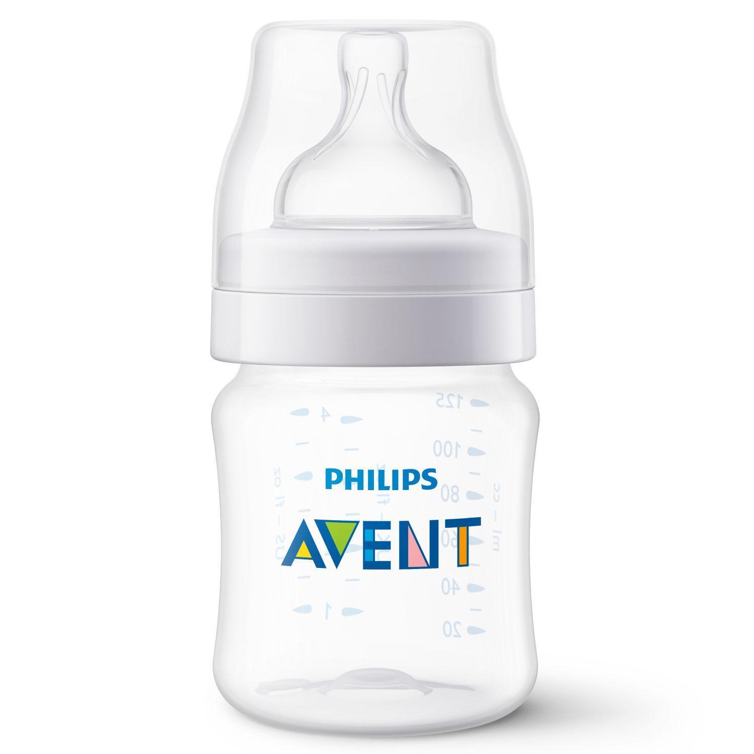 Бутылочка для кормления Philips Avent Anti-colic SCY100/01, 125 мл, 1 шт, 0 мес.+, картон