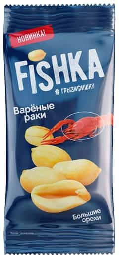 Арахис Fishka со вкусом вареных раков 50 гр., флоу-пак