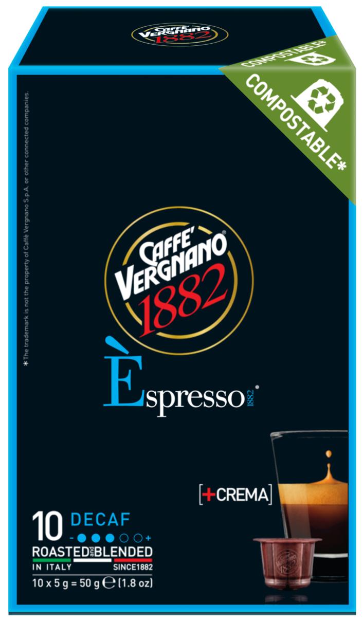 Кофе Caffe Vergnano Espresso Decaf капсулы 10 шт., картон