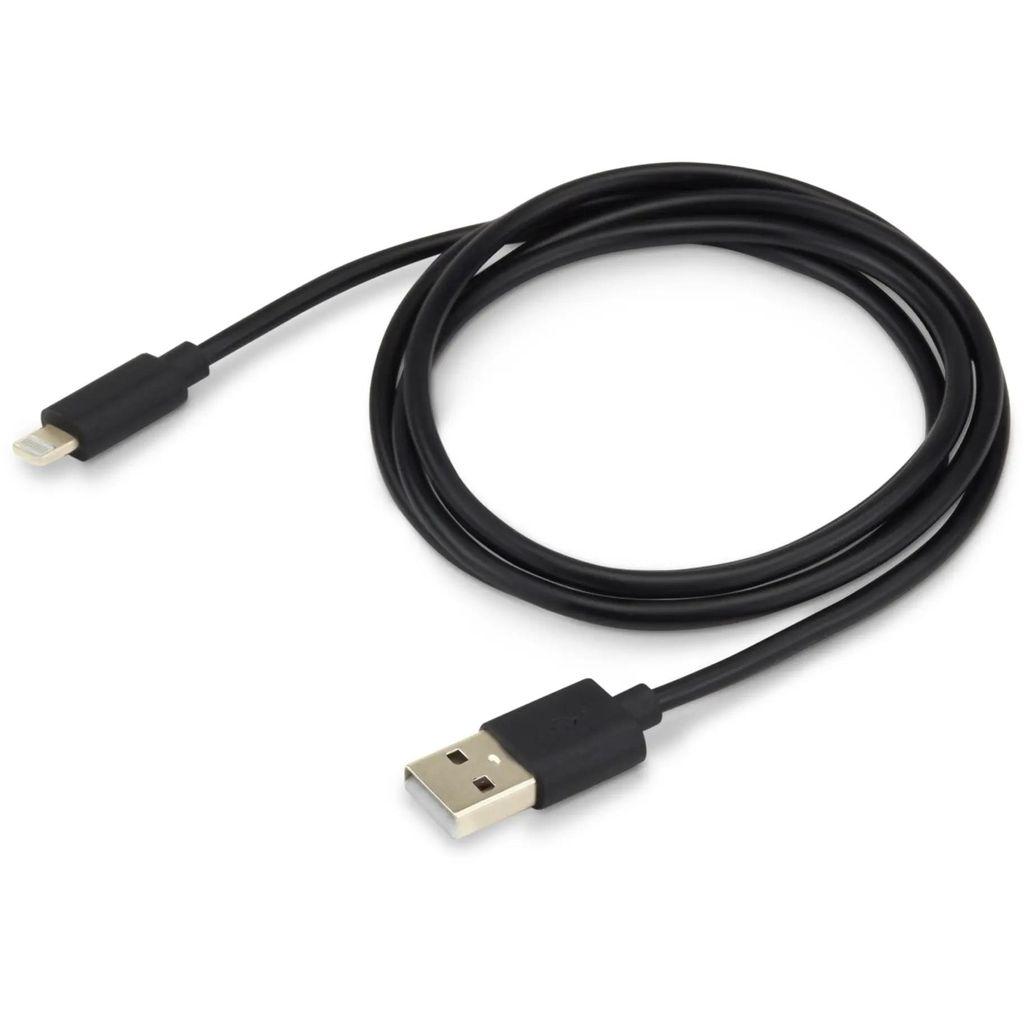 Кабель Buro Lightning (m) - USB (m), 1.2м, 2A, черный [usb-ip-1.2b2a]