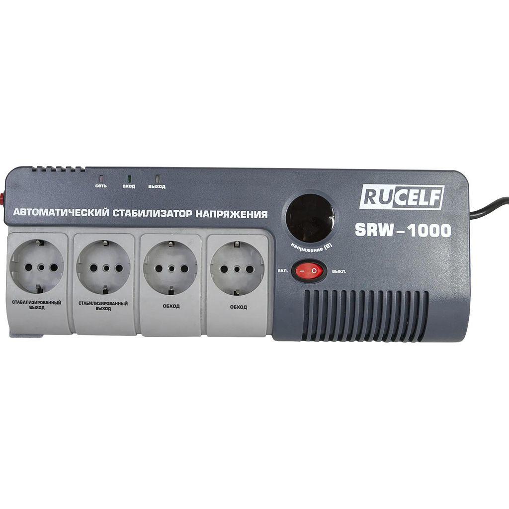Стабилизатор напряжения RUCELF SRW-1000-D, 0.8кВт белый
