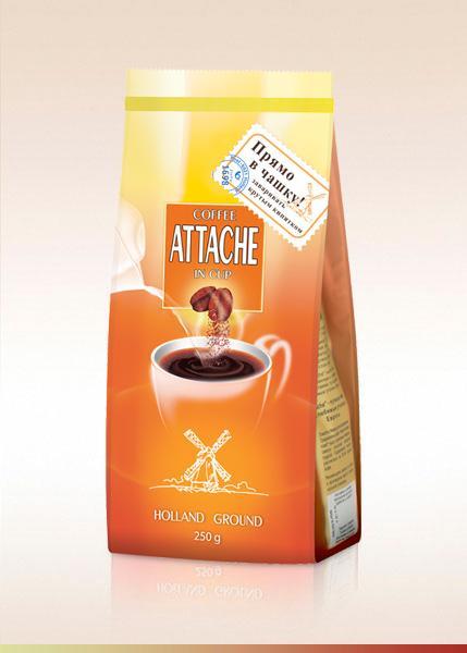 Кофе Attache голландский помол 200 гр., флоу-пак