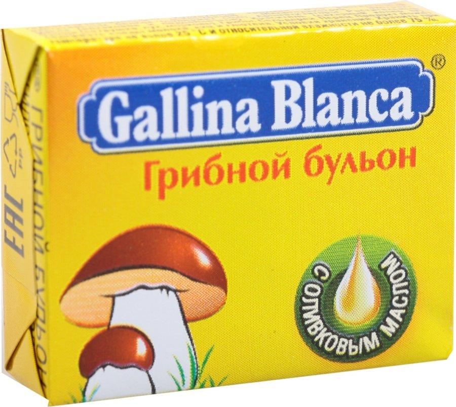 Бульон в кубиках Gallina Blanca грибной 10 гр., обертка