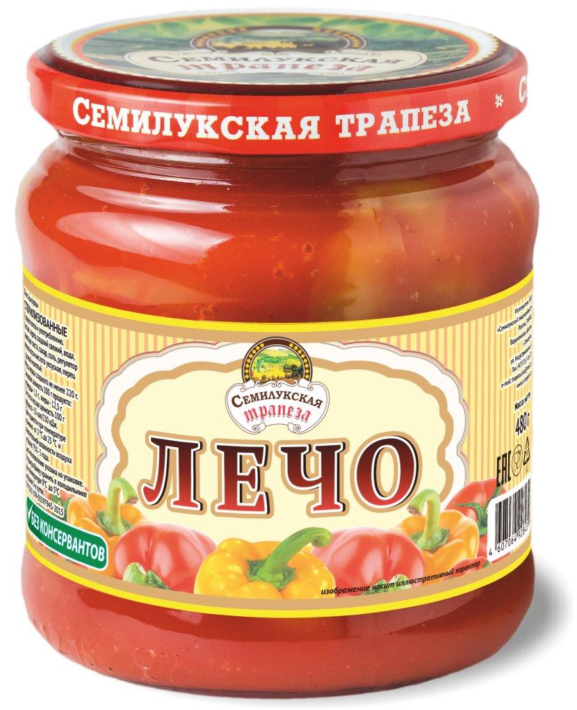 Лечо Семилукская трапеза 480 гр., стекло