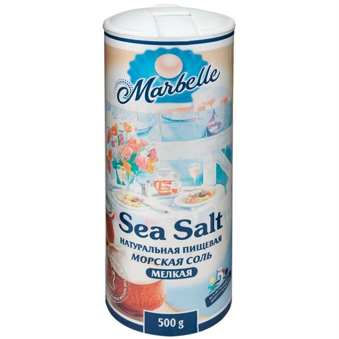 Соль Marbellе Морская мелкая, 500 гр., ПЭТ