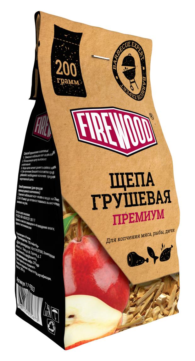 Щепа для копчения Firewood грушевая 200 гр., дой-пак