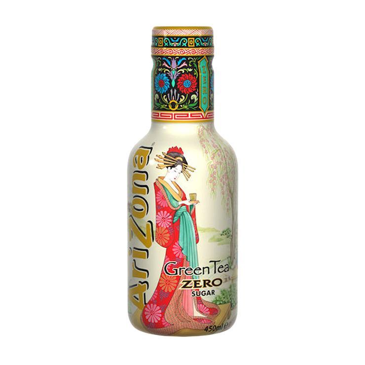 Чай холодный Arizona Green Tea Zero Sugar без сахара зеленый 450 мл., ПЭТ