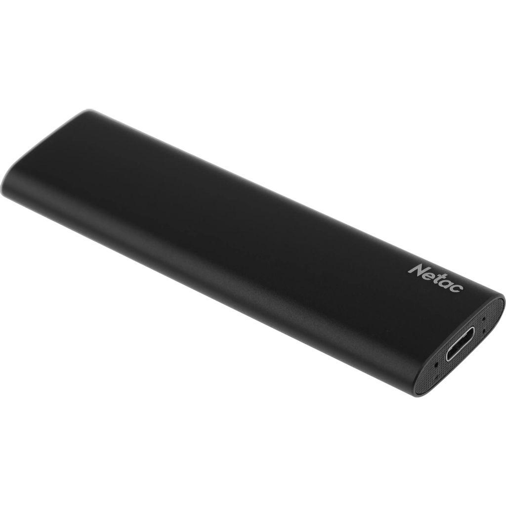 Внешний диск SSD 250ГБ NETAC Z Slim NT01ZSLIM-250G-32BK, USB-C, чтение - 550МБ/с, черный
