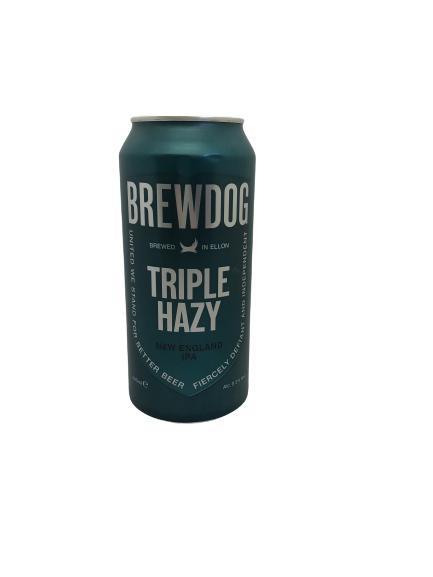 Пиво Brewdog Triple Hazy светлое нефильтрованное непастеризованное 9,5% 440 мл., ж/б