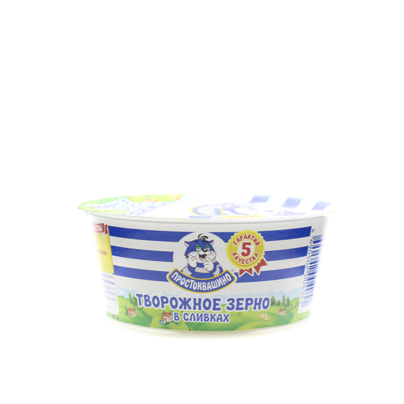 Продукт творожный Простоквашино зерненый 7% 130 гр., стакан