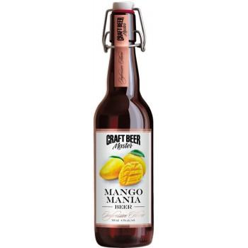 Пивной напиток крафтовый Craft Beer Манго Мания нефильтрованное 4,5% 500 мл., стекло