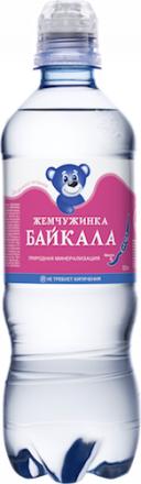Вода негазированная ЖЕМЧУЖИНКА БАЙКАЛА минеральная детская 500 мл., ПЭТ
