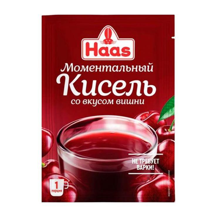 Кисель Haas со вкусом вишни 30 гр., саше