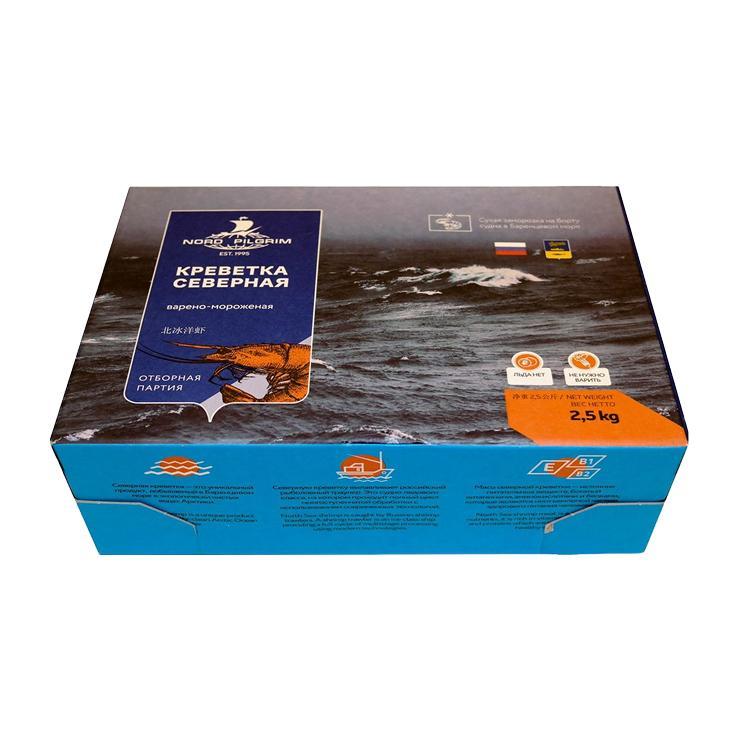 Креветка Северная Nord Pilgrim 90/120 сухая заморозка 2,5 кг., картон