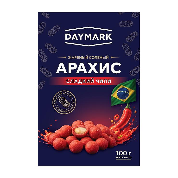 Арахис DAYMARK в хрустящей оболочке со вкусом сладкого чили 100 гр., дой-пак