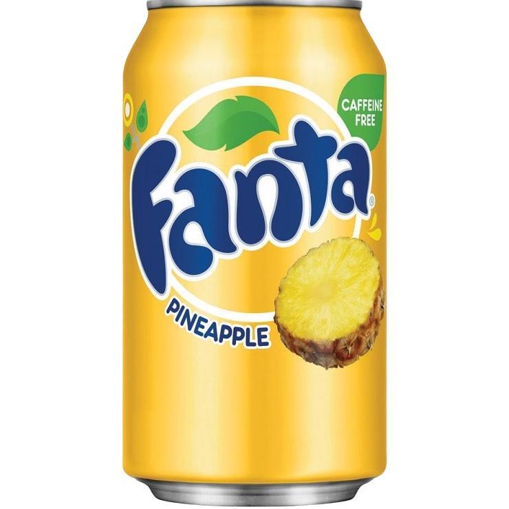 Напиток газированный Fanta ананас США 355 мл., ж/б