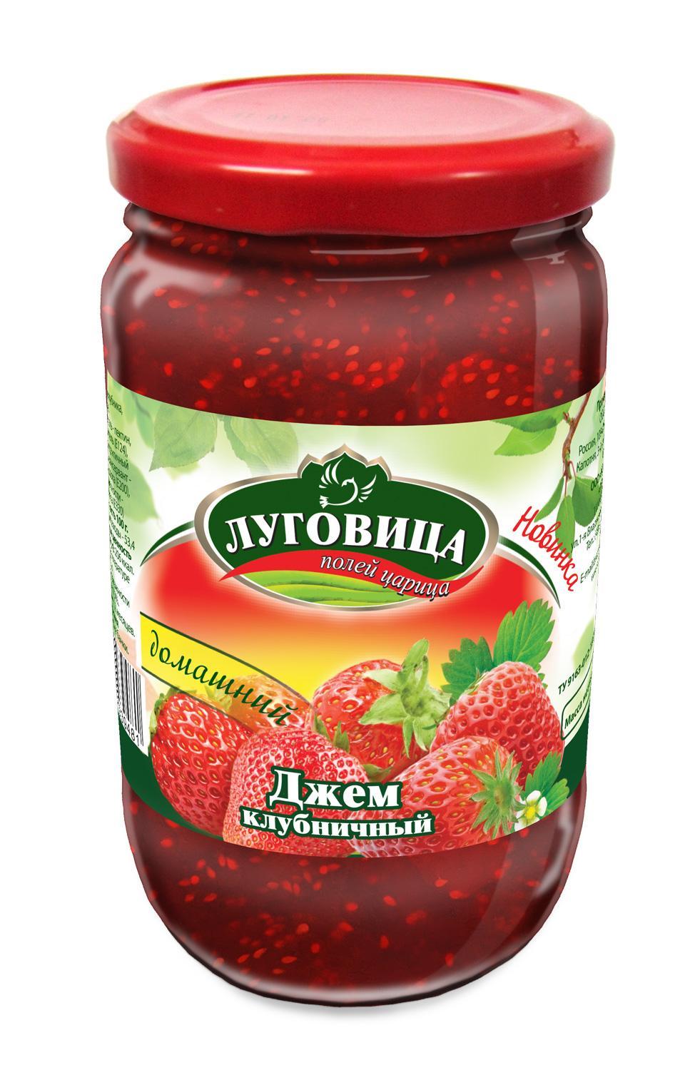 Джем Луговица клубника ГОСТ 430 гр., стекло